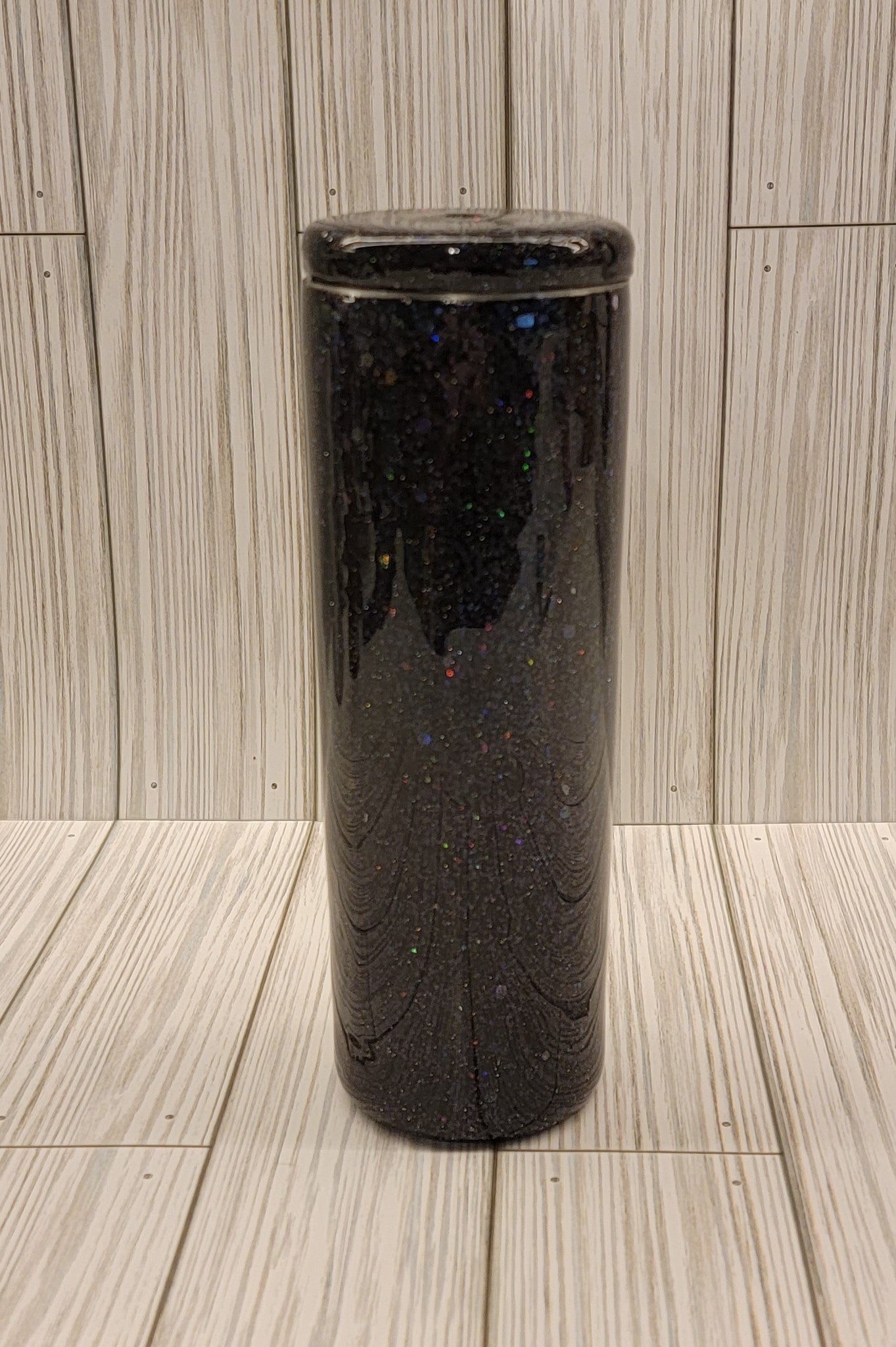 20oz skinny Black Sparkle