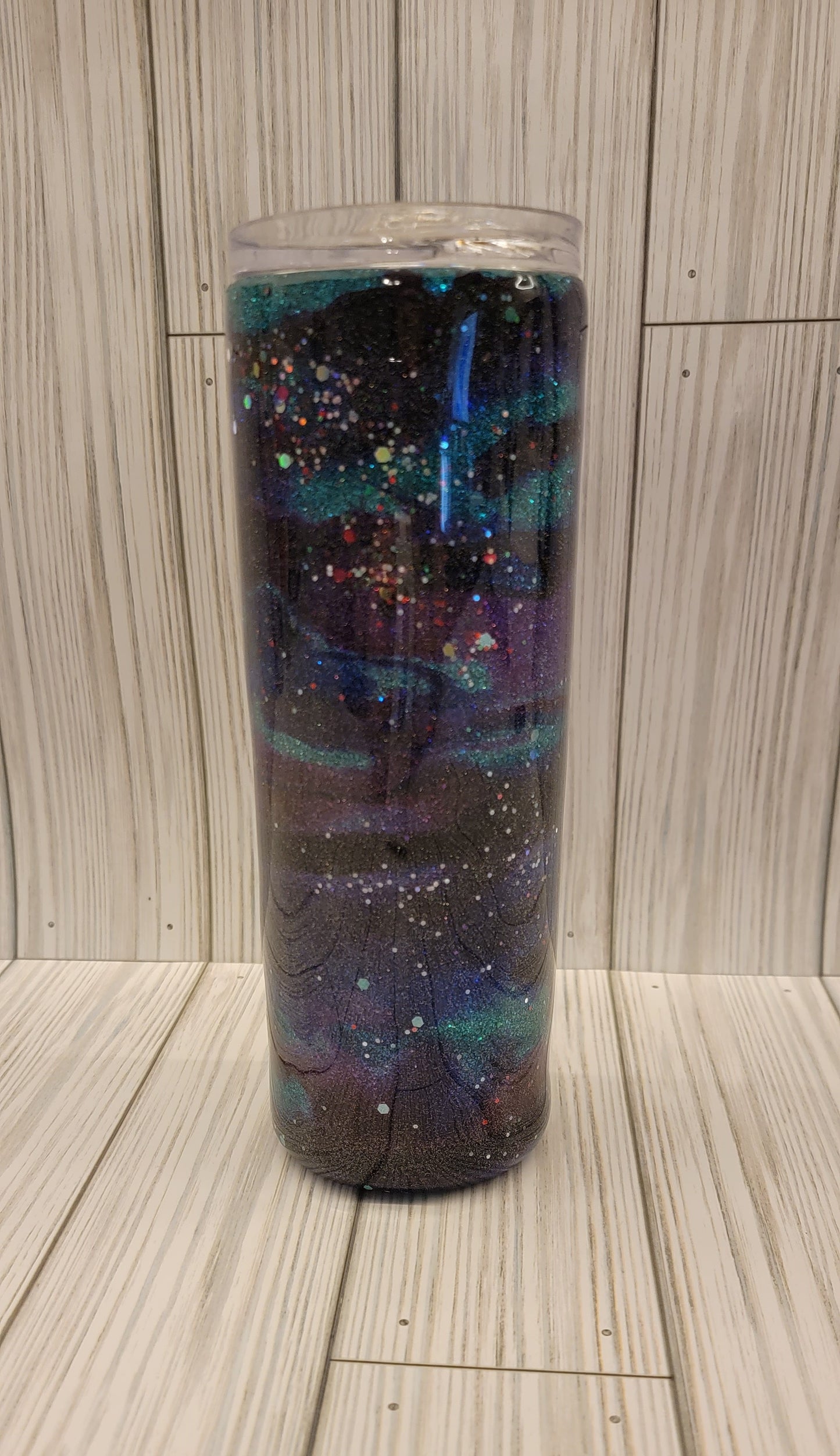 Blue Swirl/Glitter Tumbler
