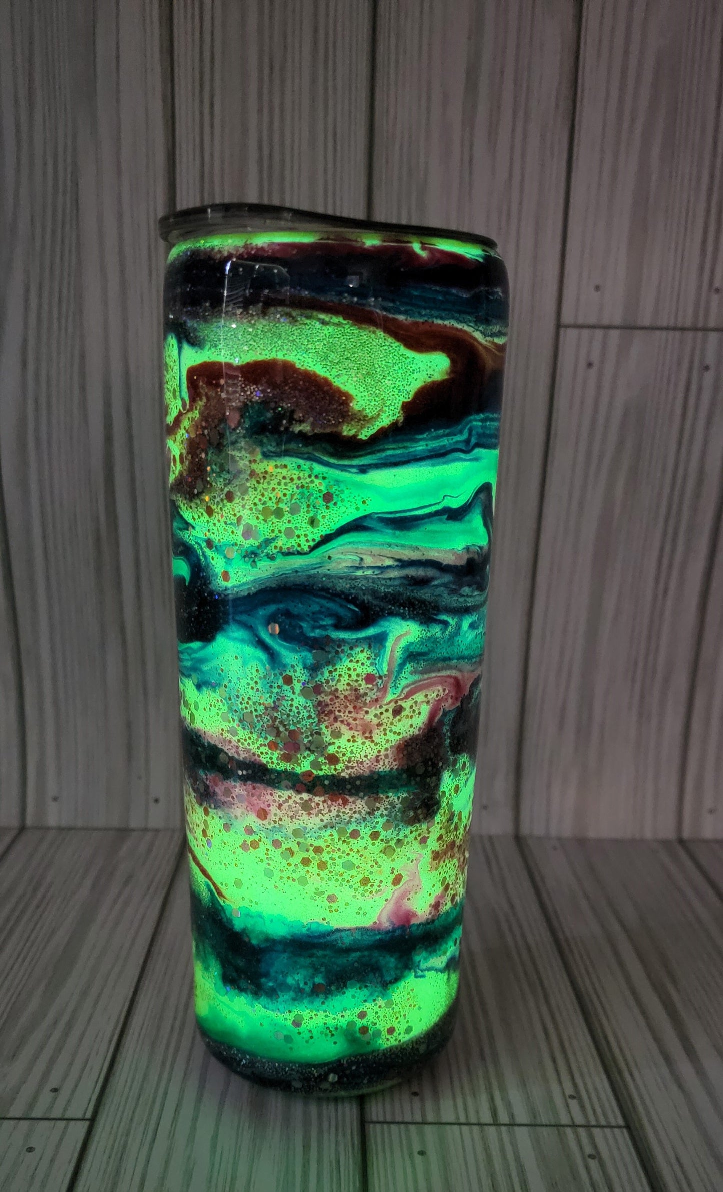 Glow Swirl/Glitter Tumbler