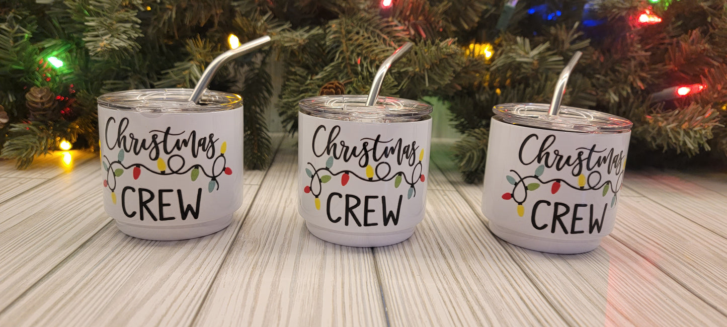 4oz Shot Glass Christmas Crew