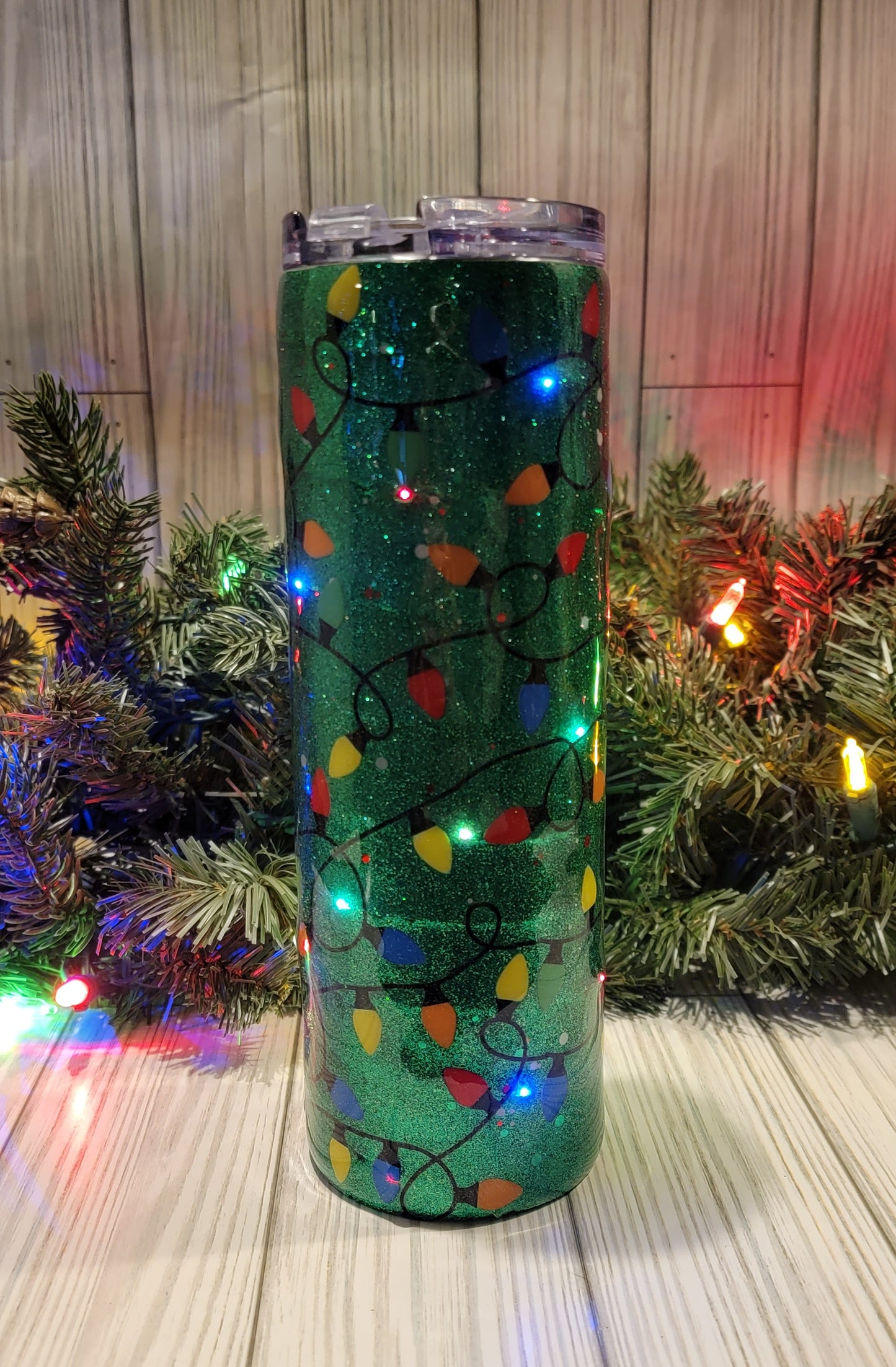 Christmas Tree Light Up Tumbler 20oz