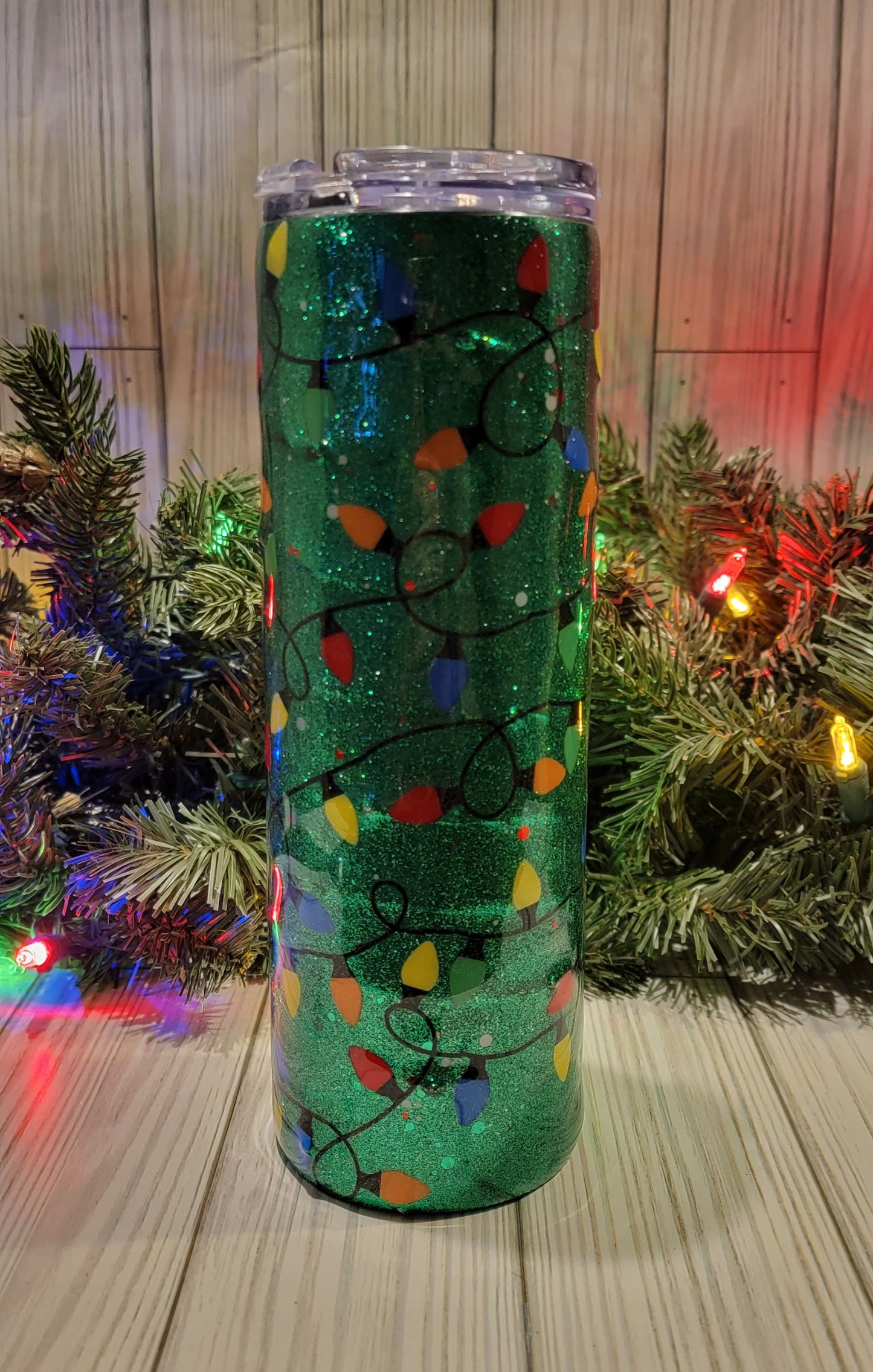 Christmas Tree Light Up Tumbler 20oz