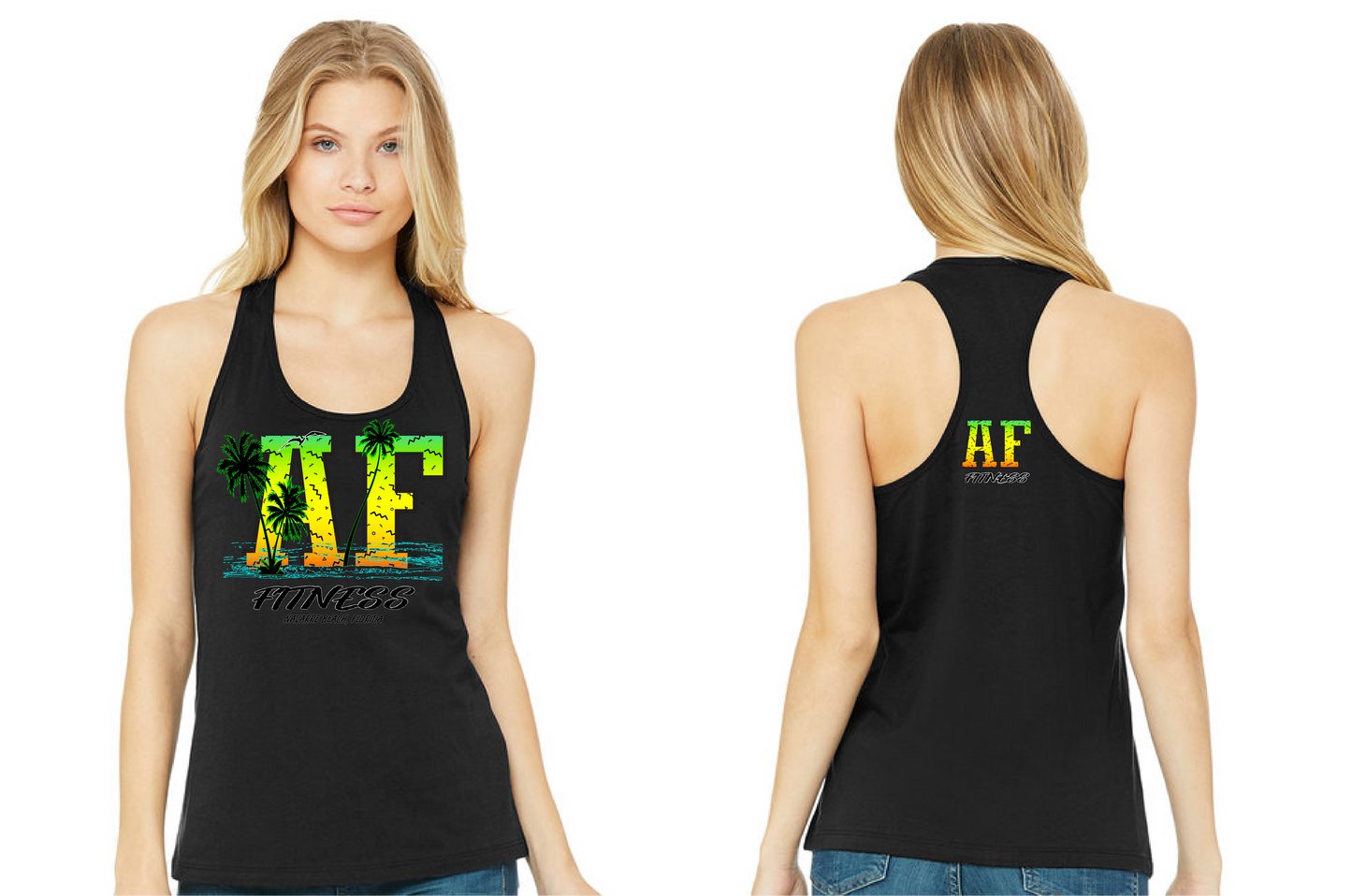 **LIMITED EDITION** A.F. Fitness Tropical Sunset Tank Top