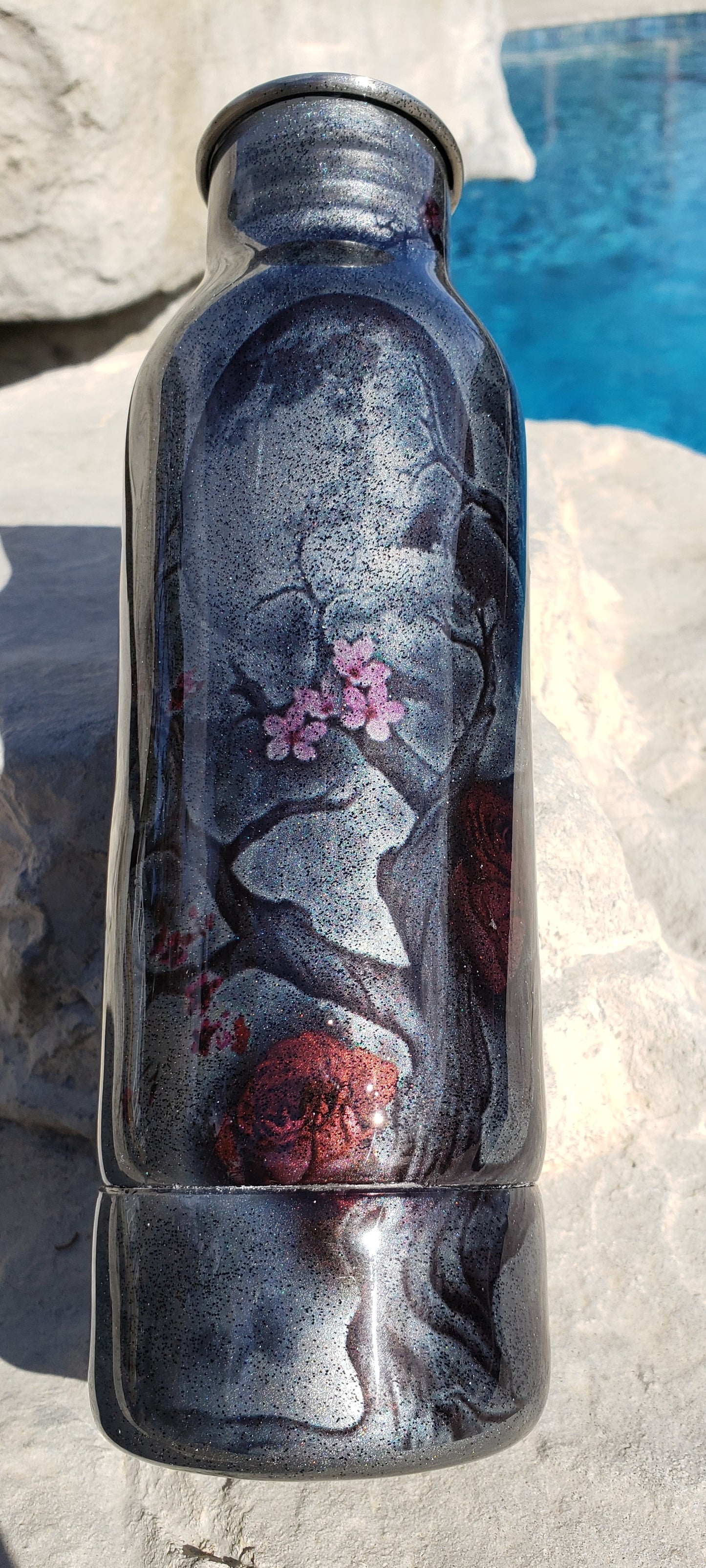 Full Moon & Cherry Blossom Bottle Holder