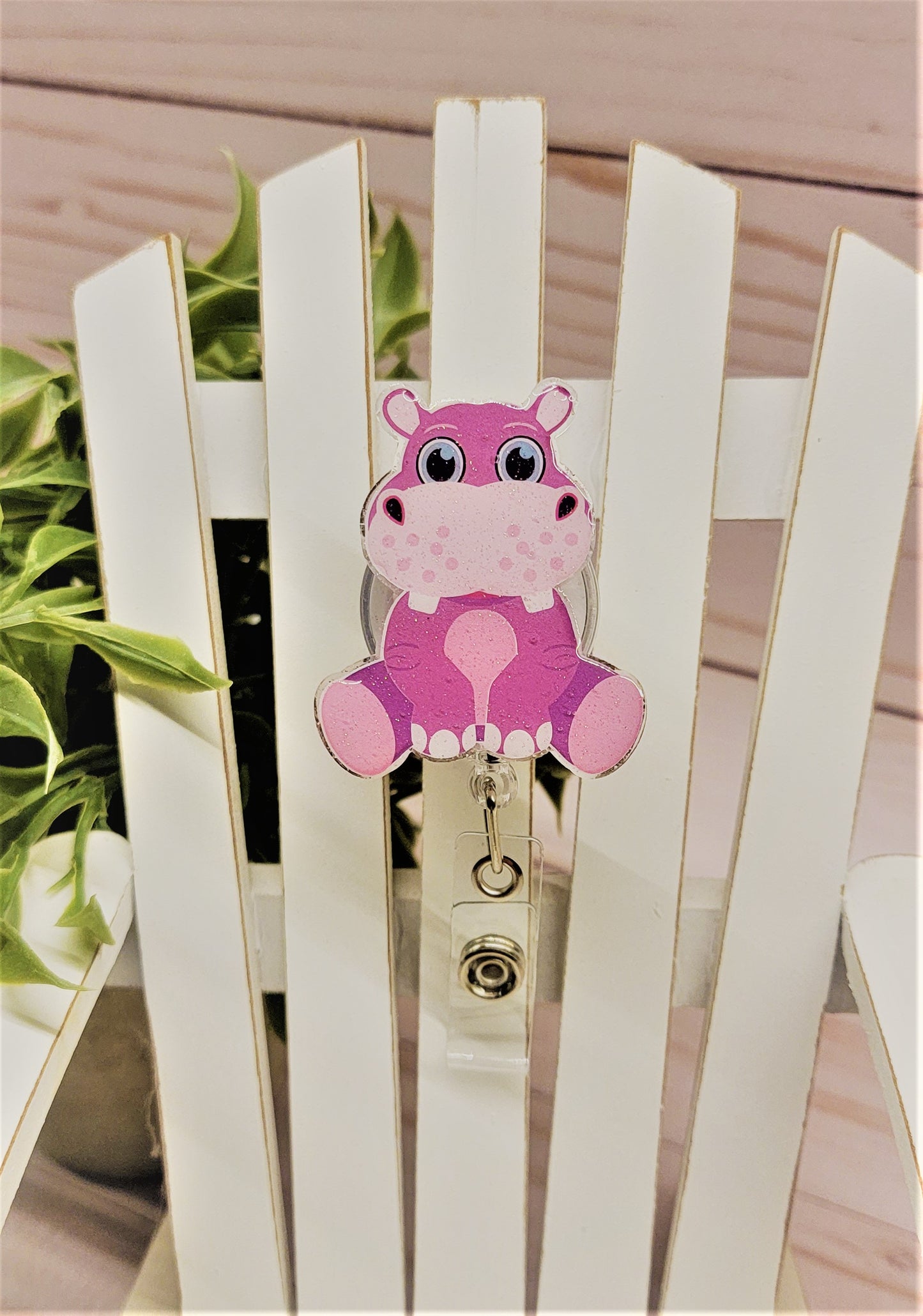 Sitting Hippo - Badge Reel