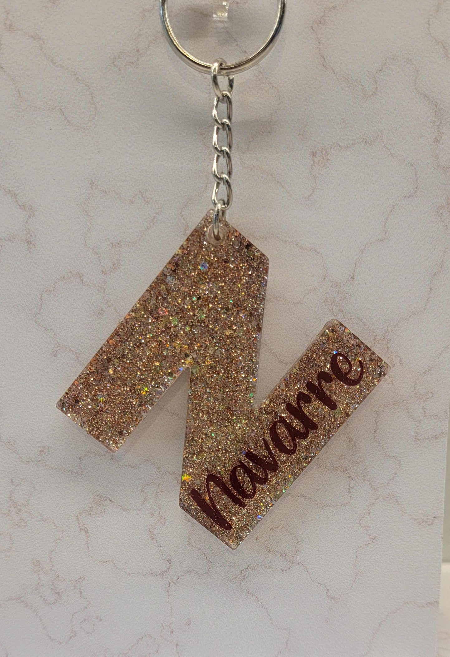 "Navarre" keychain Gold