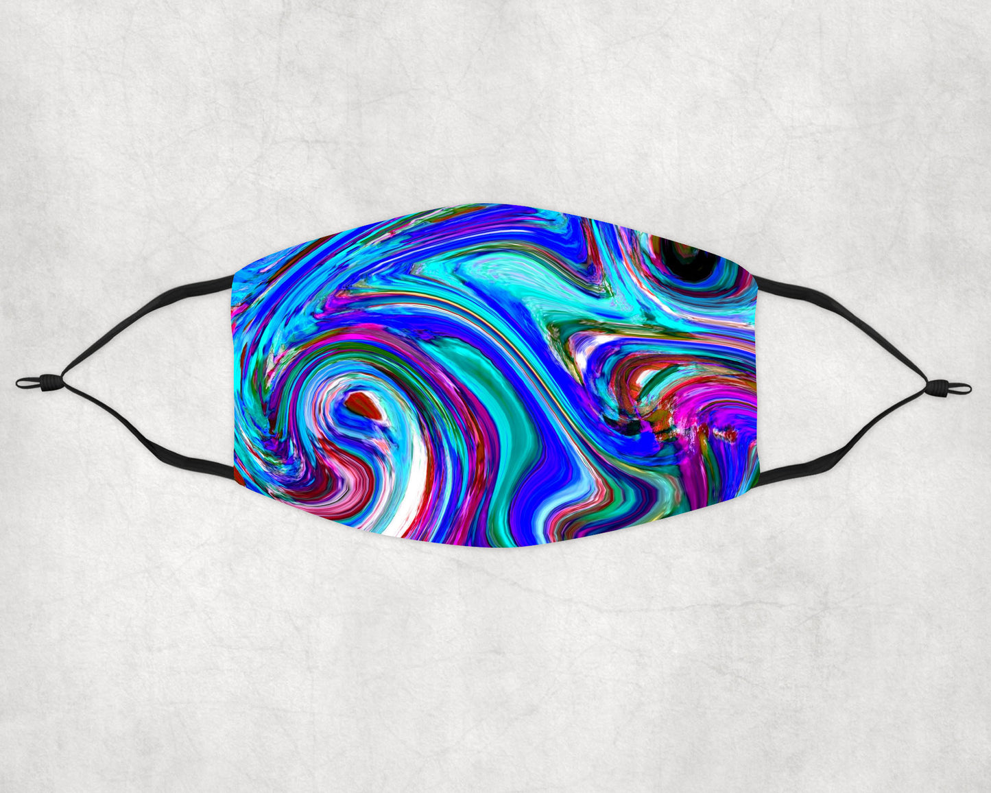 Blue Swirls Face Mask