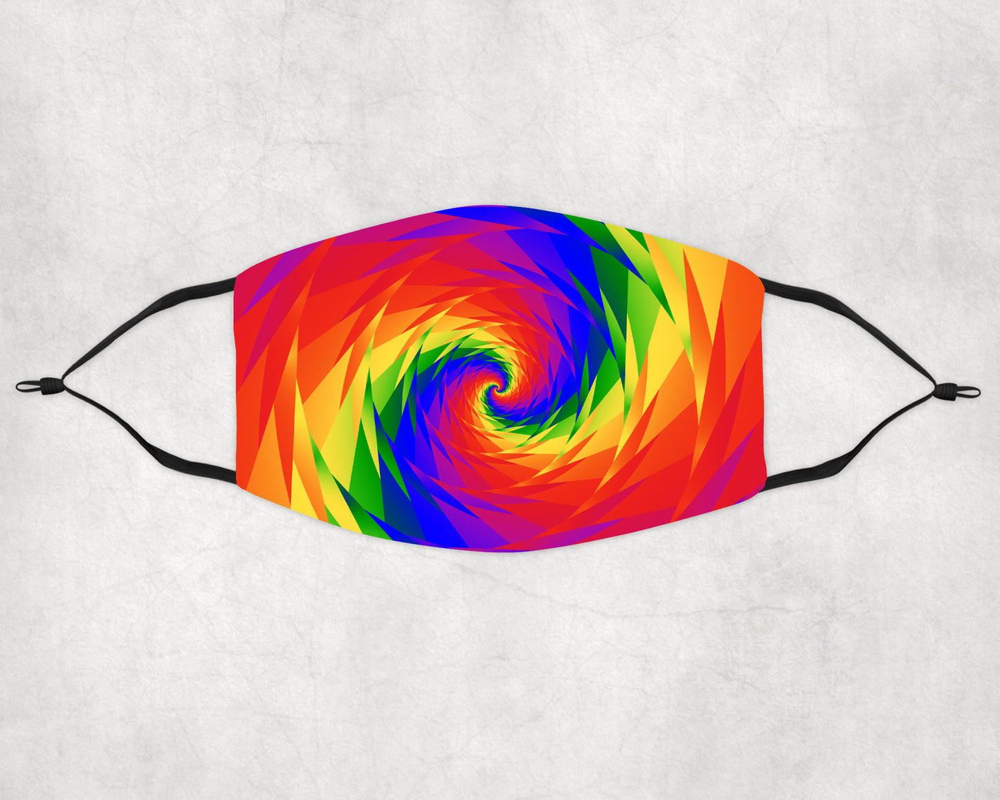 Rainbow Swirls Face Mask