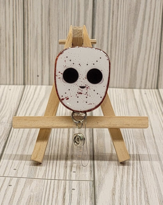 Bloody Hocky Mask - Badge Reel