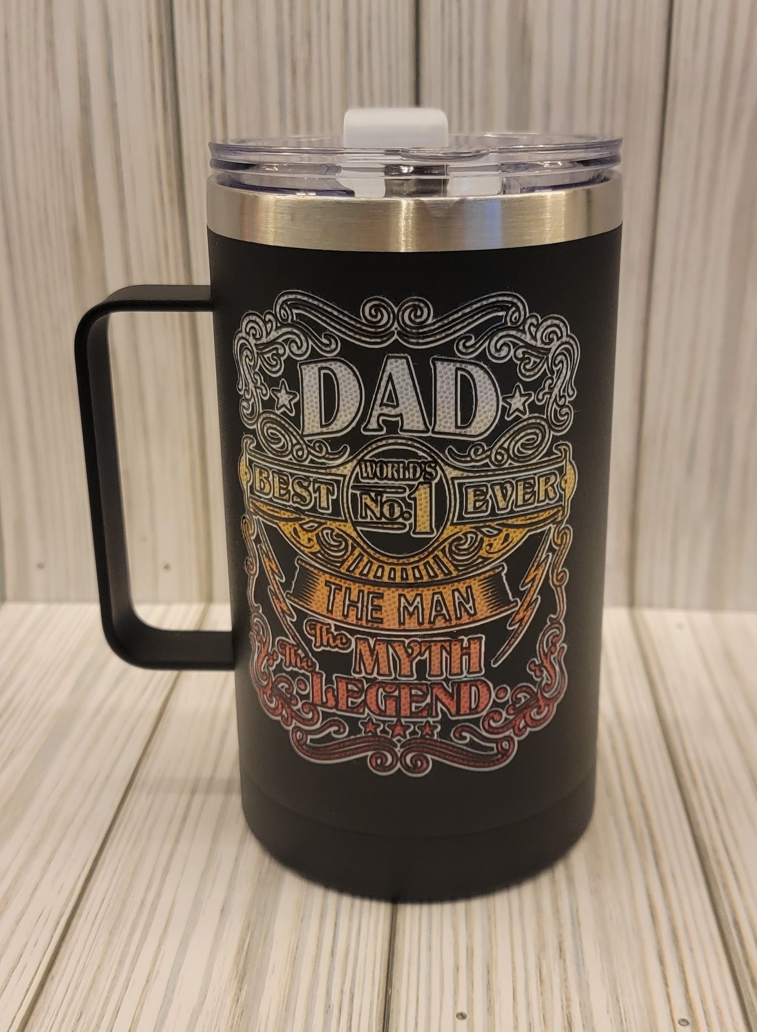 Dad/Legend Handle Tumbler 20oz- Black
