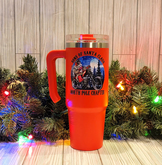 Sons Of Santa Handle Tumbler 30oz- Red