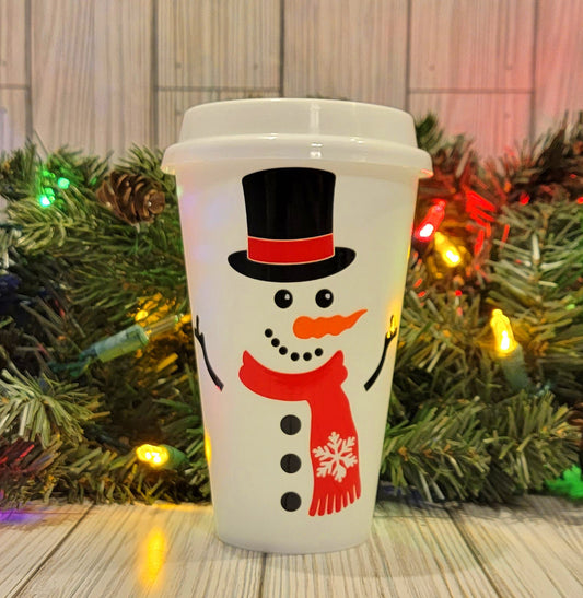 Snowman To Go Cup 16 oz