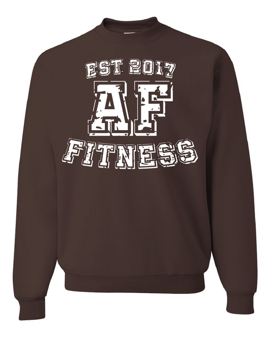 AF Fitness Crewneck Sweatshirt- Chocolate