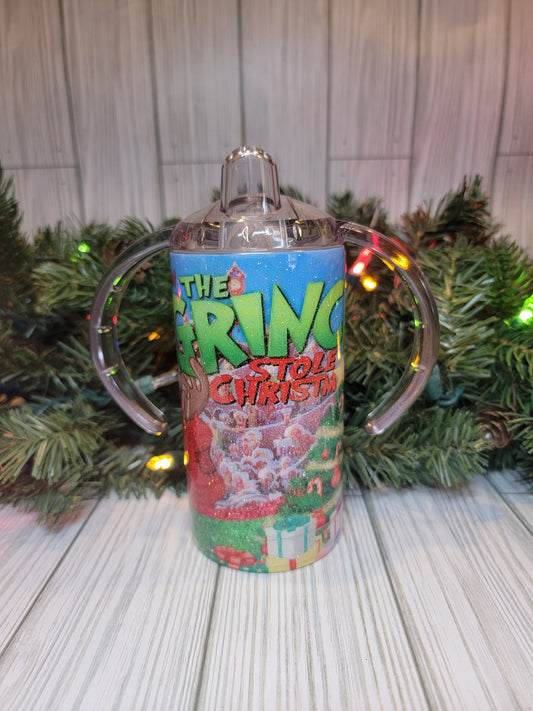 Christmas Grinch Sippy Cup