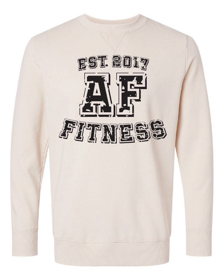 AF Fitness Crewneck Sweatshirt-Natural
