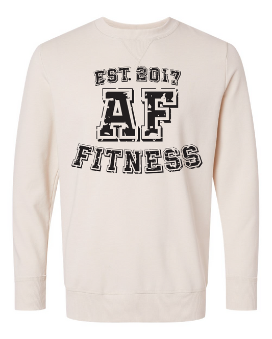 AF Fitness Crewneck Sweatshirt-Natural