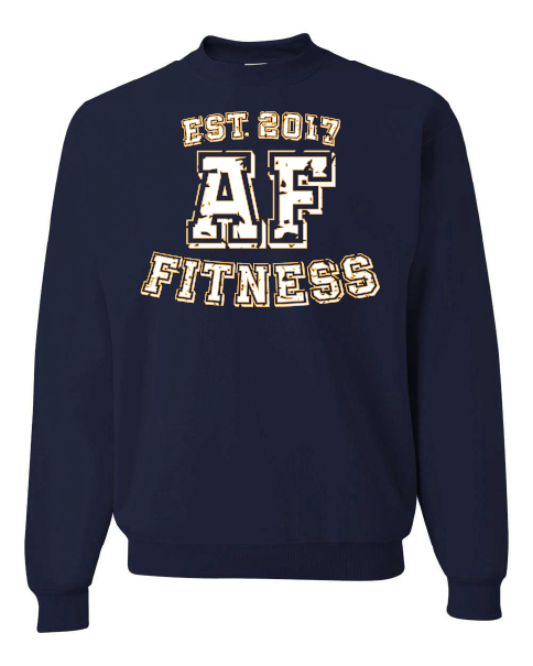 AF Fitness Crewneck Sweatshirt-Navy