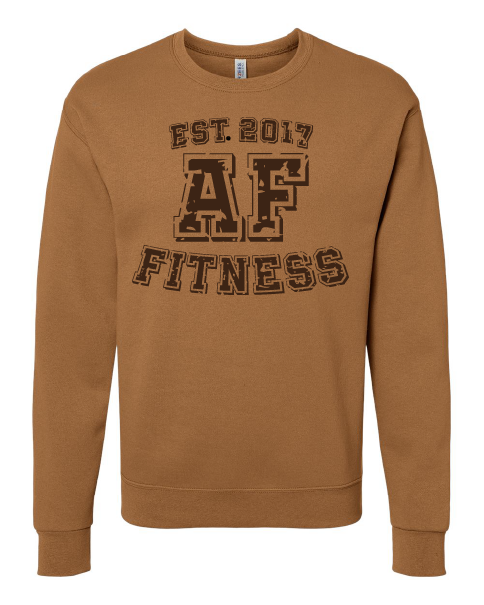 AF Fitness Crewneck Sweatshirt-Pecan