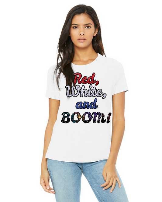 Red, White and Boom T-shirt