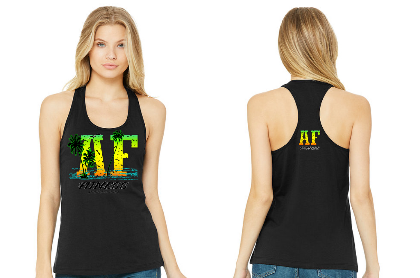 **LIMITED EDITION**  A.F. Fitness Tropical Sunset Tank Top