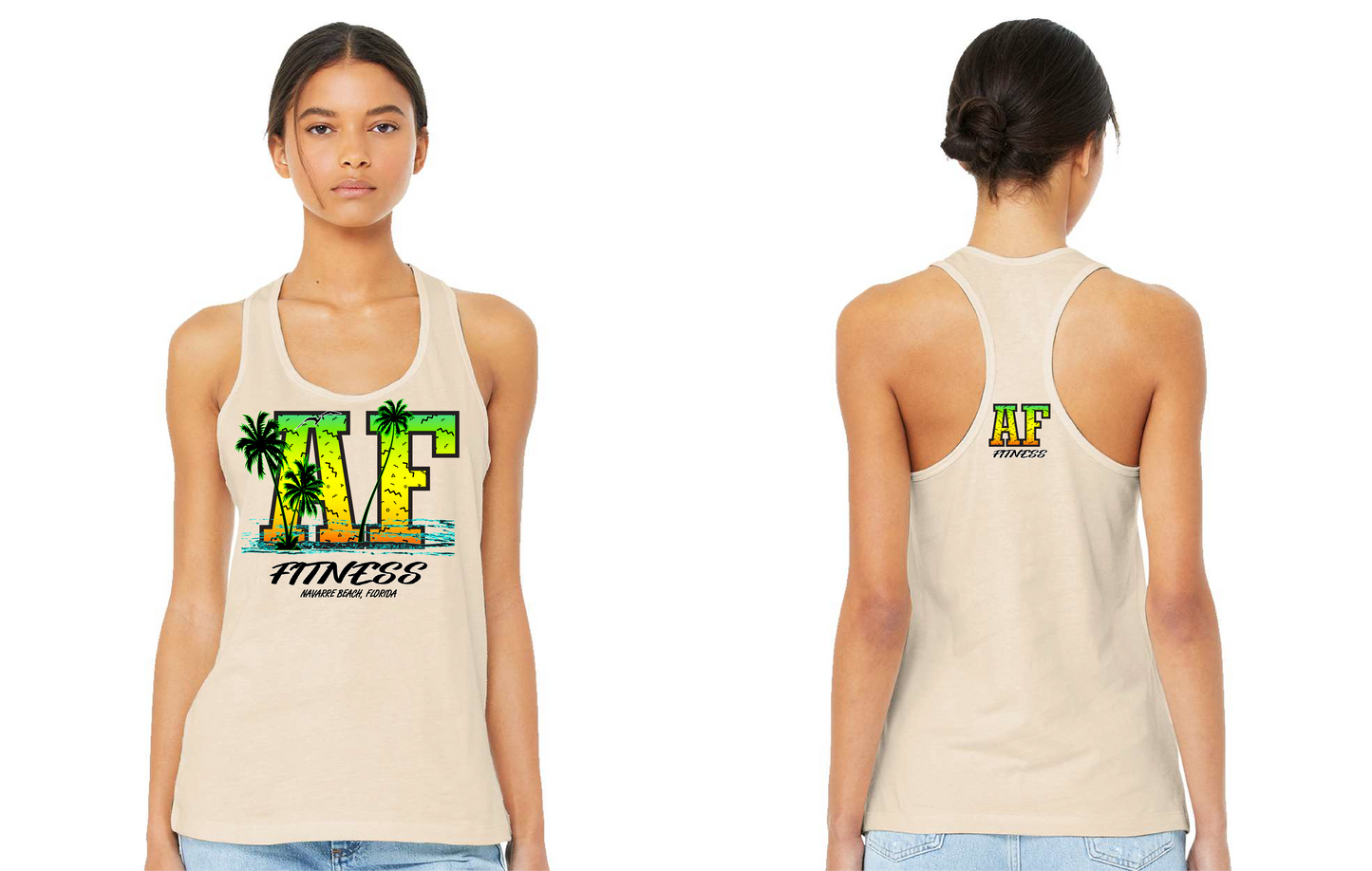 **LIMITED EDITION**  A.F. Fitness Tropical Sunset Tank Top