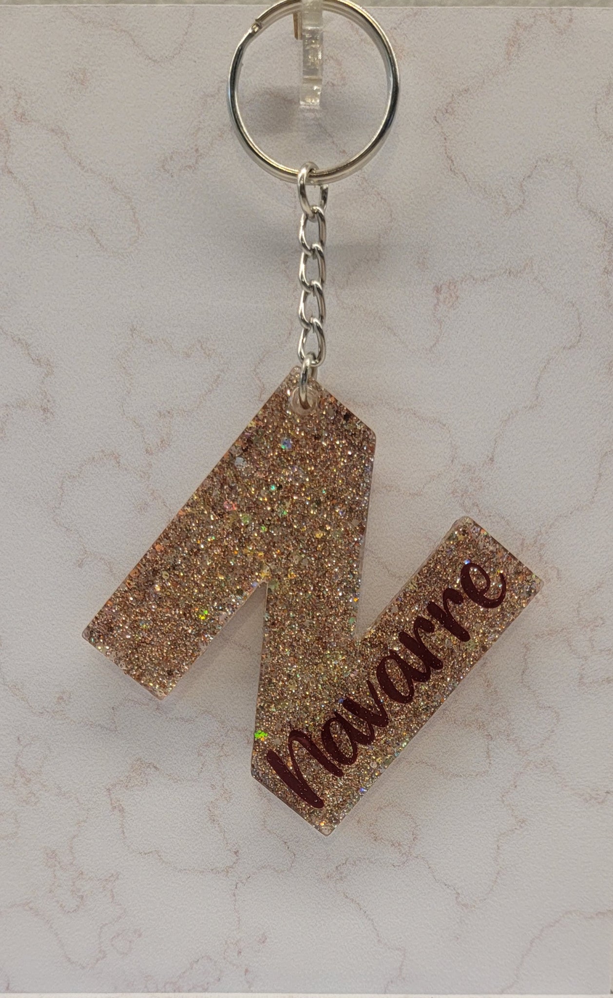 "Navarre" keychain Gold