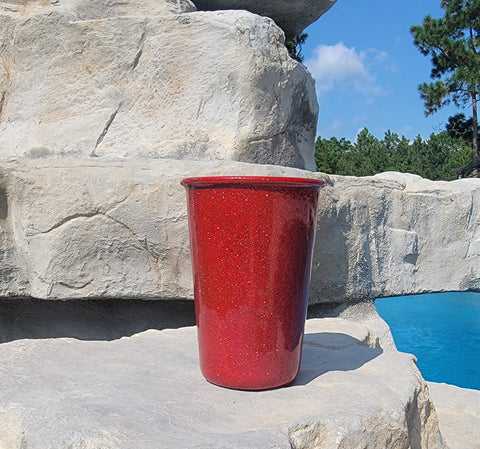 Red Glitter Party Cup